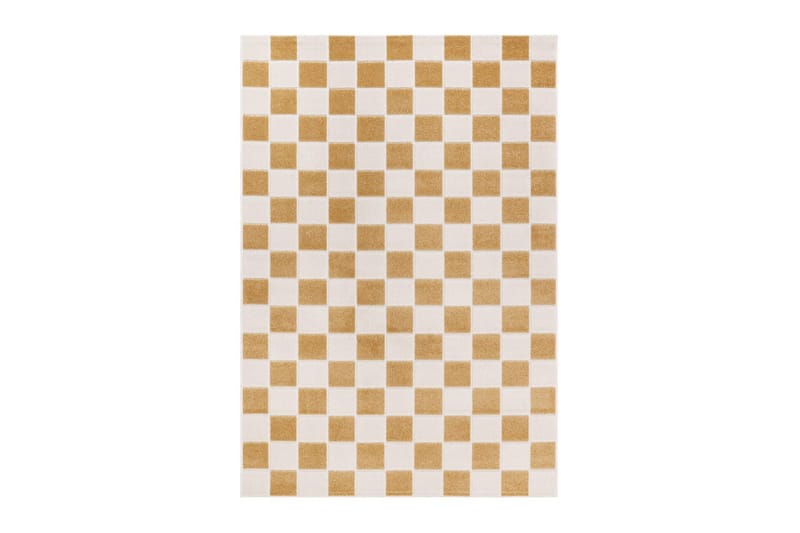 Wiltontæppe tæppe Hawaii Chess 240x340 cm, Gul - 240x340 cm, Gul - Tekstiler - Tæpper - Udendørs tæpper