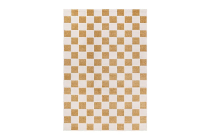 Wiltontæppe tæppe Hawaii Chess 240x340 cm, Gul - 240x340 cm, Gul - Tekstiler - Tæpper - Udendørs tæpper