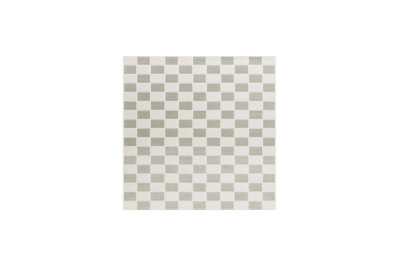 Wiltontæppe tæppe Hawaii Chess 280x280 cm, Grøn - 280x280 cm, Grøn - Tekstiler - Tæpper - Udendørs tæpper