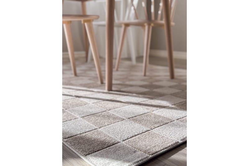 Wiltontæppe tæppe Hawaii Chess 280x280 cm, Linned - 280x280 cm, Linned - Tekstiler - Tæpper - Udendørs tæpper