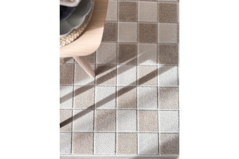 Wiltontæppe tæppe Hawaii Chess 280x280 cm, Linned - 280x280 cm, Linned - Tekstiler - Tæpper - Udendørs tæpper