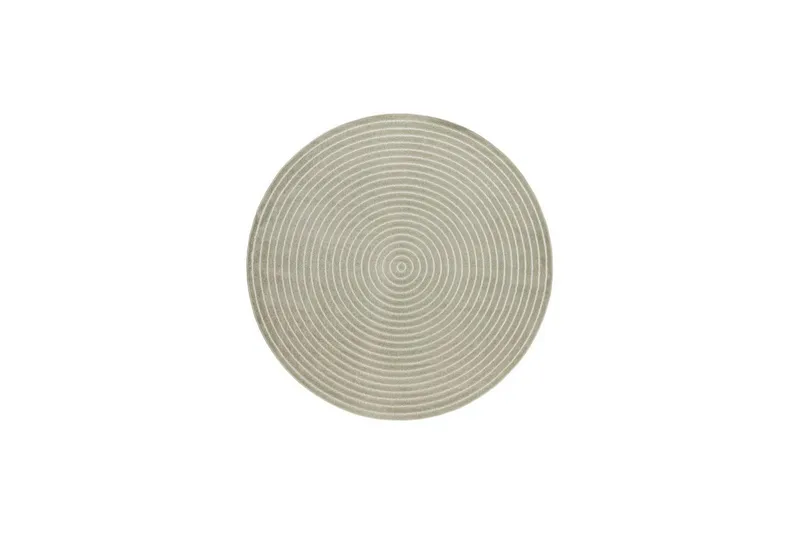 Wiltontæppe tæppe Hawaii Cirkel 200x200 cm, Grøn - 200x200 cm, Grøn - Tekstiler - Tæpper - Udendørs tæpper