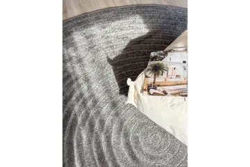 Wiltontæppe tæppe Hawaii Cirkel 200x200 cm, Grafit - 200x200 cm, Grafit - Tekstiler - Tæpper - Store tæpper