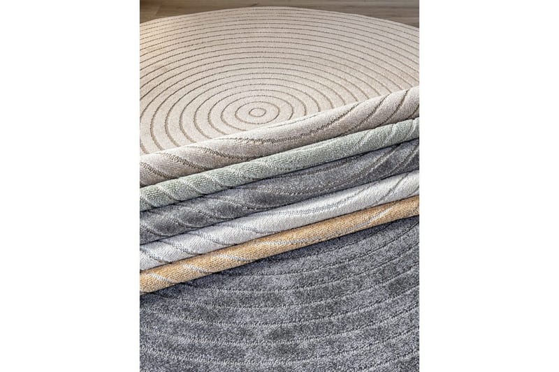 Wiltontæppe tæppe Hawaii Cirkel 200x200 cm, Linned - 200x200 cm, Linned - Tekstiler - Tæpper - Udendørs tæpper