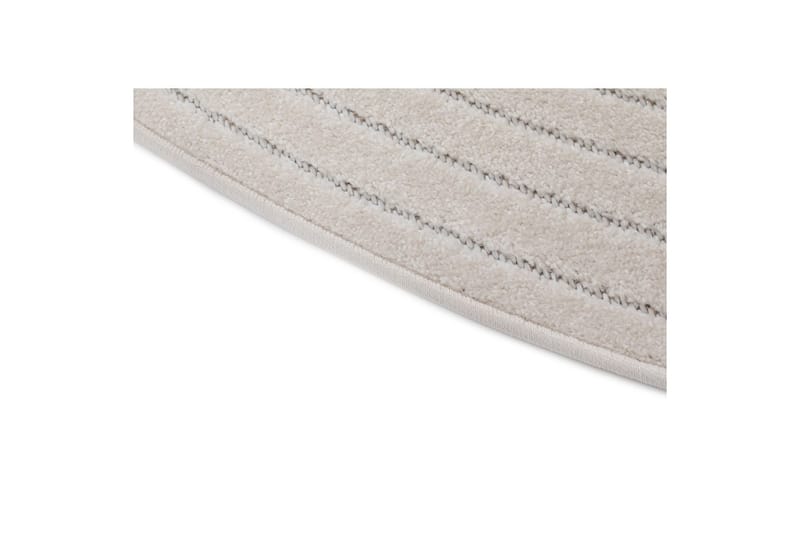 Wiltontæppe tæppe Hawaii Cirkel 280x280 cm, Creme - 280x280 cm, Creme - Tekstiler - Tæpper - Udendørs tæpper