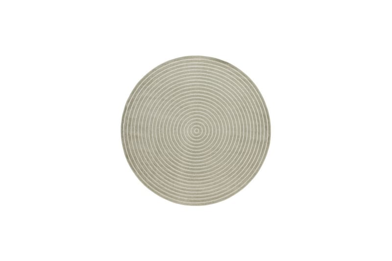 Wiltontæppe tæppe Hawaii Cirkel 280x280 cm, Grøn - 280x280 cm, Grøn - Tekstiler - Tæpper - Udendørs tæpper