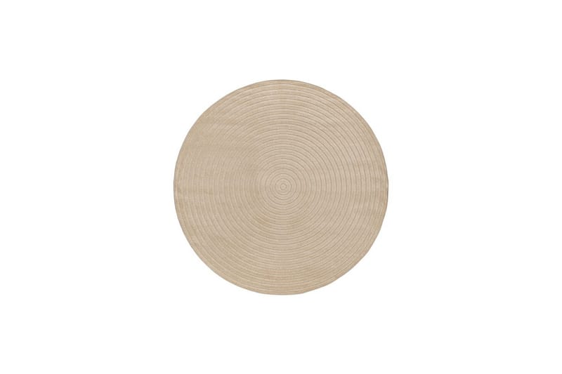 Wiltontæppe tæppe Hawaii Cirkel 280x280 cm, Linned - 280x280 cm, Linned - Tekstiler - Tæpper - Udendørs tæpper