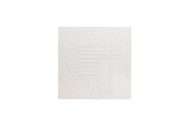 Wiltontæppe tæppe Hawaii Form 240x240 cm, Creme - 240x240 cm, Creme - Tekstiler - Tæpper - Udendørs tæpper