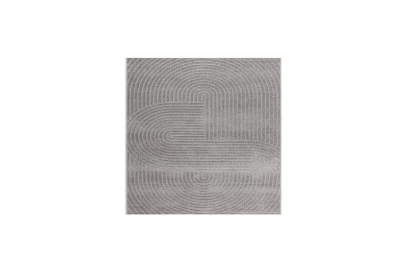 Wiltontæppe tæppe Hawaii Form 240x240 cm, Grå - 240x240 cm, Grå - Tekstiler - Tæpper - Store tæpper