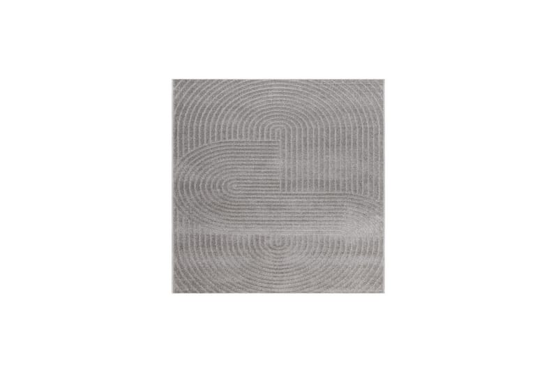 Wiltontæppe tæppe Hawaii Form 240x240 cm, Grå - 240x240 cm, Grå - Tekstiler - Tæpper - Udendørs tæpper