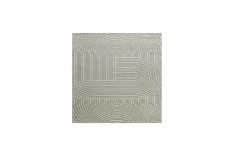 Wiltontæppe tæppe Hawaii Form 240x240 cm, Grøn - 240x240 cm, Grøn - Tekstiler - Tæpper - Udendørs tæpper