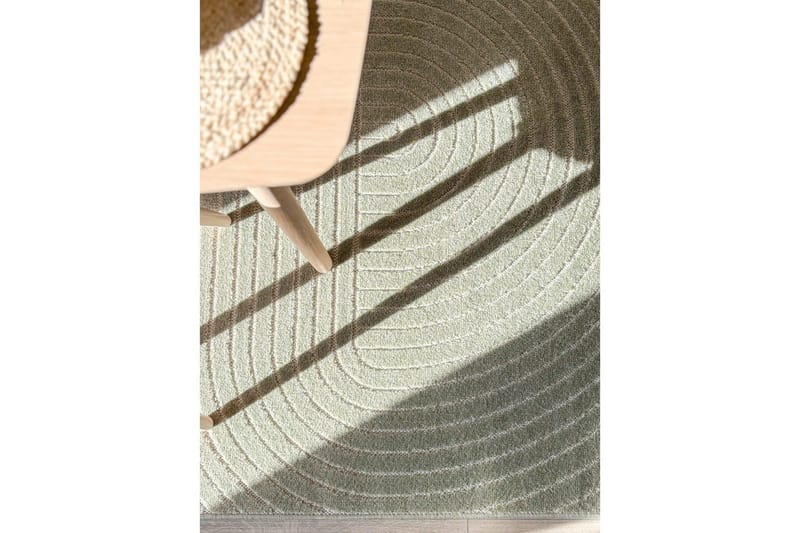 Wiltontæppe tæppe Hawaii Form 240x240 cm, Grøn - 240x240 cm, Grøn - Tekstiler - Tæpper - Udendørs tæpper