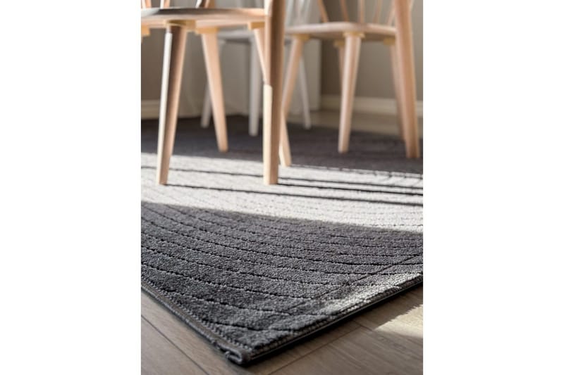 Wiltontæppe tæppe Hawaii Form 240x240 cm, Grafit - 240x240 cm, Grafit - Tekstiler - Tæpper - Store tæpper