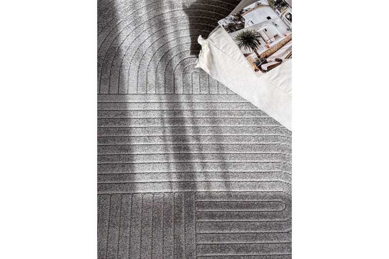 Wiltontæppe tæppe Hawaii Form 240x240 cm, Grafit - 240x240 cm, Grafit - Tekstiler - Tæpper - Store tæpper