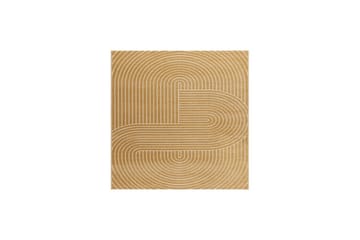 Wiltontæppe tæppe Hawaii Form 240x240 cm, Gul