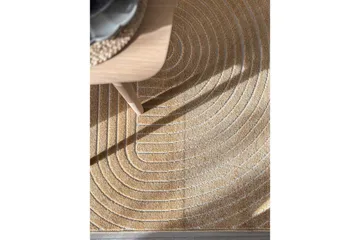 Wiltontæppe tæppe Hawaii Form 240x240 cm, Gul - 240x240 cm, Gul - Tekstiler - Tæpper - Store tæpper