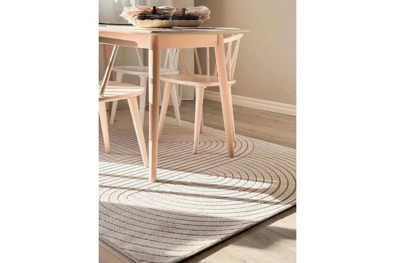 Wiltontæppe tæppe Hawaii Form 240x240 cm, Linned - 240x240 cm, Linned - Tekstiler - Tæpper - Store tæpper