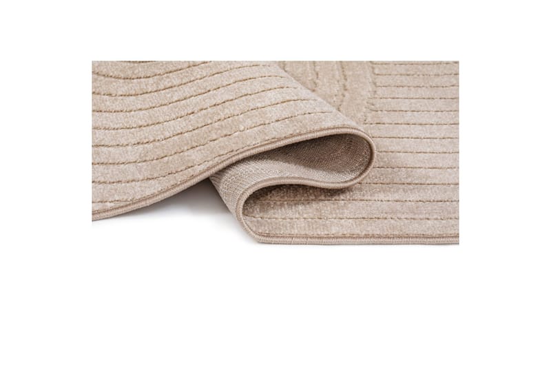 Wiltontæppe tæppe Hawaii Form 240x240 cm, Linned - 240x240 cm, Linned - Tekstiler - Tæpper - Udendørs tæpper