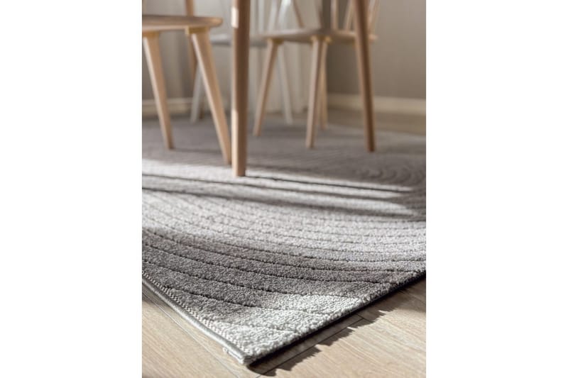 Wiltontæppe tæppe Hawaii Form 240x340 cm, Grå - 240x340 cm, Grå - Tekstiler - Tæpper - Udendørs tæpper