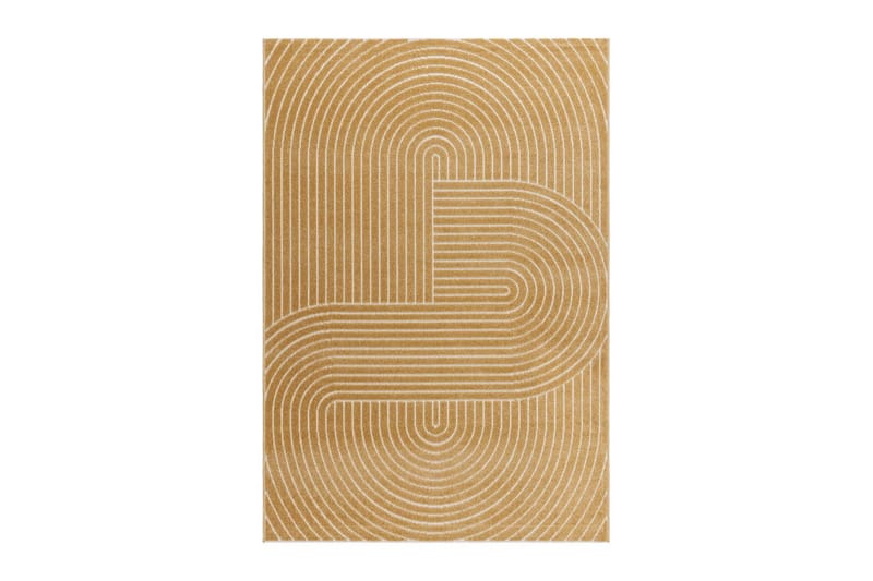 Wiltontæppe tæppe Hawaii Form 240x340 cm, Gul - 240x340 cm, Gul - Tekstiler - Tæpper - Udendørs tæpper