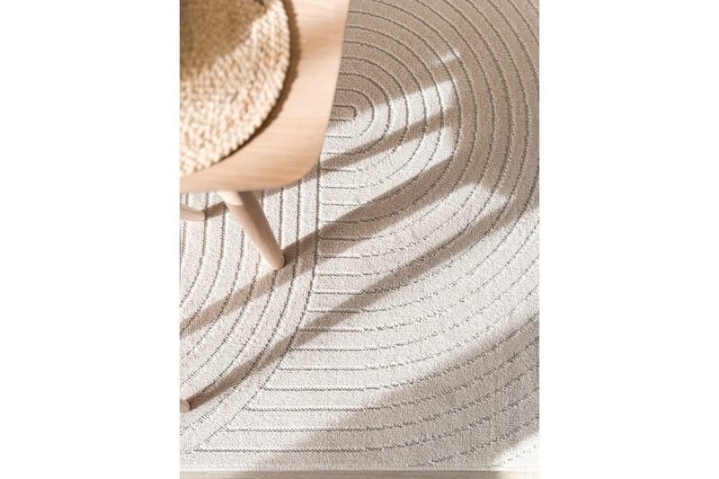 Wiltontæppe tæppe Hawaii Form 280x280 cm, Creme - 280x280 cm, Creme - Tekstiler - Tæpper - Udendørs tæpper