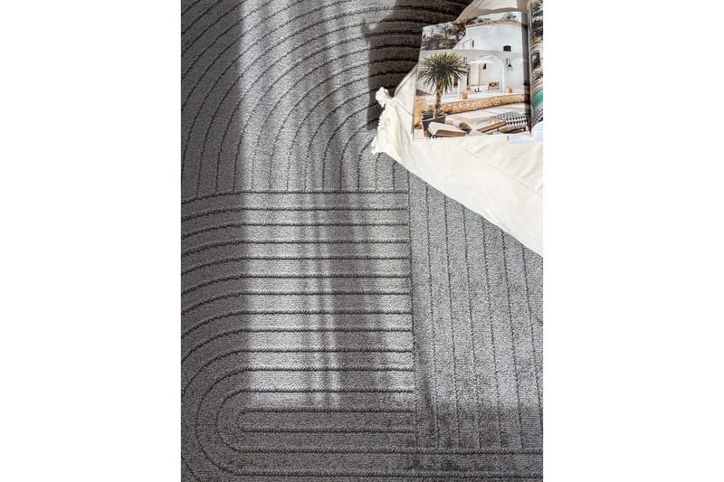 Wiltontæppe tæppe Hawaii Form 280x280 cm, Grå - 280x280 cm, Grå - Tekstiler - Tæpper - Udendørs tæpper