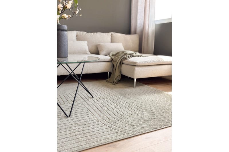 Wiltontæppe tæppe Hawaii Form 280x280 cm, Grøn - 280x280 cm, Grøn - Tekstiler - Tæpper - Udendørs tæpper