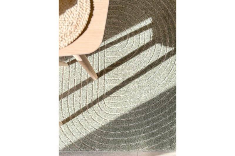 Wiltontæppe tæppe Hawaii Form 280x280 cm, Grøn - 280x280 cm, Grøn - Tekstiler - Tæpper - Udendørs tæpper