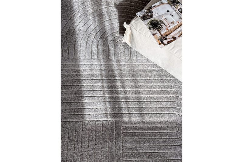 Wiltontæppe tæppe Hawaii Form 280x280 cm, Grafit - 280x280 cm, Grafit - Tekstiler - Tæpper - Udendørs tæpper