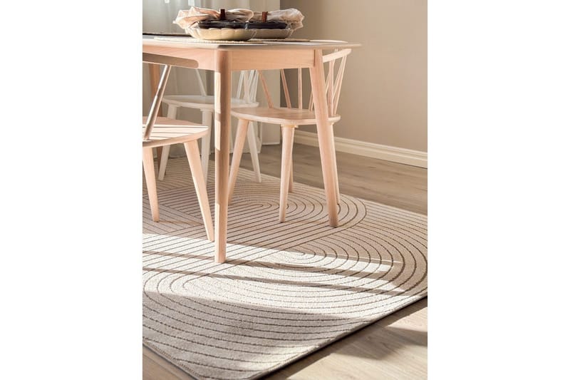 Wiltontæppe tæppe Hawaii Form 280x280 cm, Linned - 280x280 cm, Linned - Tekstiler - Tæpper - Udendørs tæpper