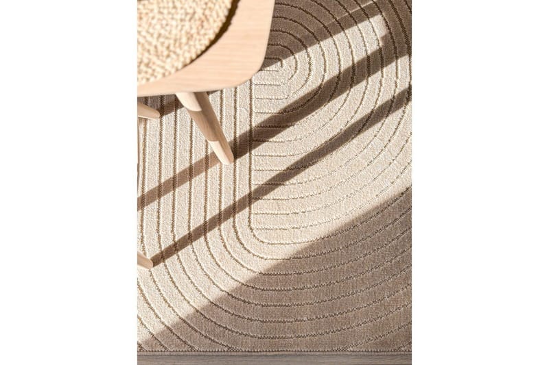 Wiltontæppe tæppe Hawaii Form 280x280 cm, Linned - 280x280 cm, Linned - Tekstiler - Tæpper - Udendørs tæpper