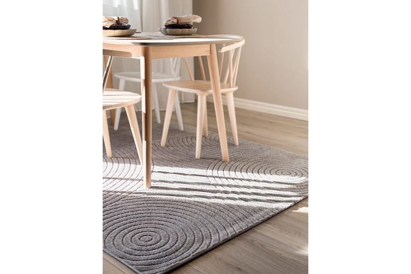 Wiltontæppe tæppe Hawaii Trend 160x230 cm, Grå - 160x230 cm, Grå - Tekstiler - Tæpper - Udendørs tæpper