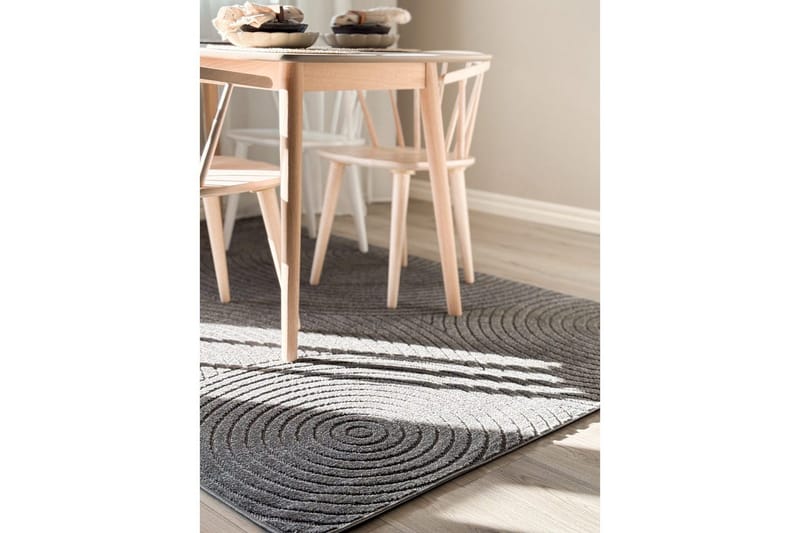 Wiltontæppe tæppe Hawaii Trend 200x200 cm, Grafit - 200x200 cm, Grafit - Tekstiler - Tæpper - Store tæpper