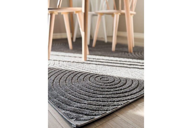 Wiltontæppe tæppe Hawaii Trend 200x200 cm, Grafit - 200x200 cm, Grafit - Tekstiler - Tæpper - Store tæpper