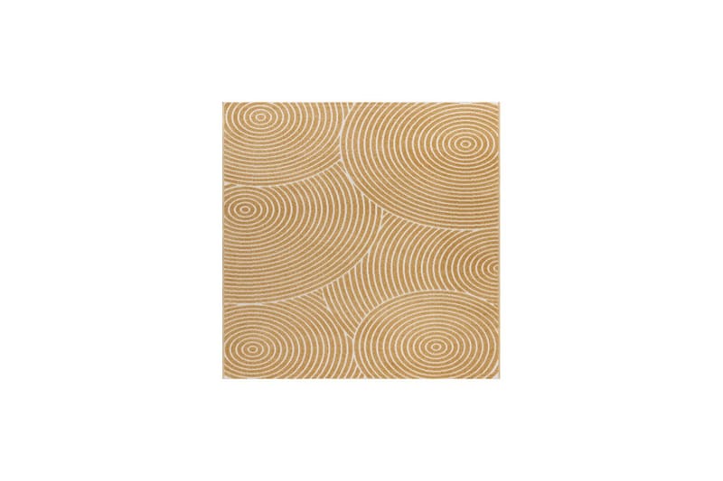 Wiltontæppe tæppe Hawaii Trend 200x200 cm, Gul - 200x200 cm, Gul - Tekstiler - Tæpper - Store tæpper