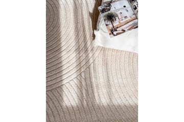 Wiltontæppe tæppe Hawaii Trend 200x200 cm, Linned - 200x200 cm, Linned - Tekstiler - Tæpper - Udendørs tæpper
