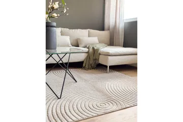 Wiltontæppe tæppe Hawaii Trend 200x200 cm, Linned - 200x200 cm, Linned - Tekstiler - Tæpper - Udendørs tæpper