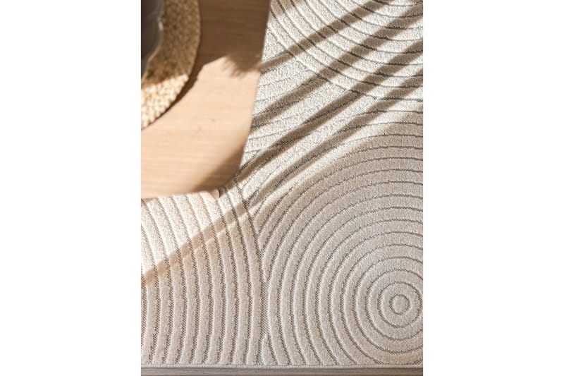 Wiltontæppe tæppe Hawaii Trend 200x290 cm, Creme - 200x290 cm, Creme - Tekstiler - Tæpper - Udendørs tæpper