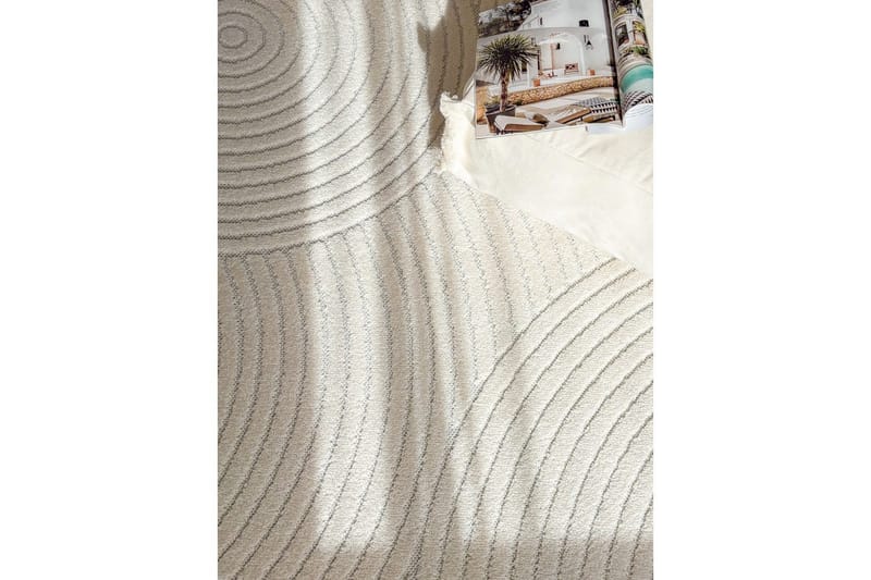 Wiltontæppe tæppe Hawaii Trend 200x290 cm, Creme - 200x290 cm, Creme - Tekstiler - Tæpper - Udendørs tæpper
