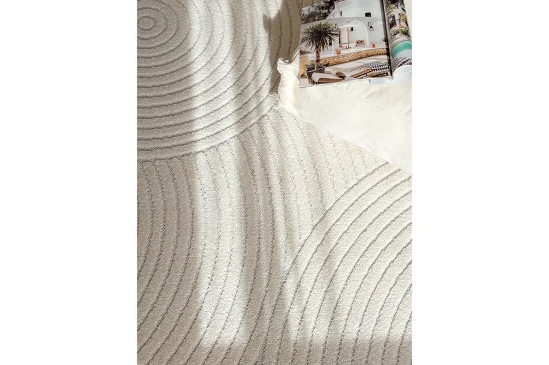 Wiltontæppe tæppe Hawaii Trend 200x290 cm, Creme - 200x290 cm, Creme - Tekstiler - Tæpper - Store tæpper