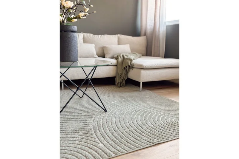 Wiltontæppe tæppe Hawaii Trend 200x290 cm, Grøn - 200x290 cm, Grøn - Tekstiler - Tæpper - Store tæpper