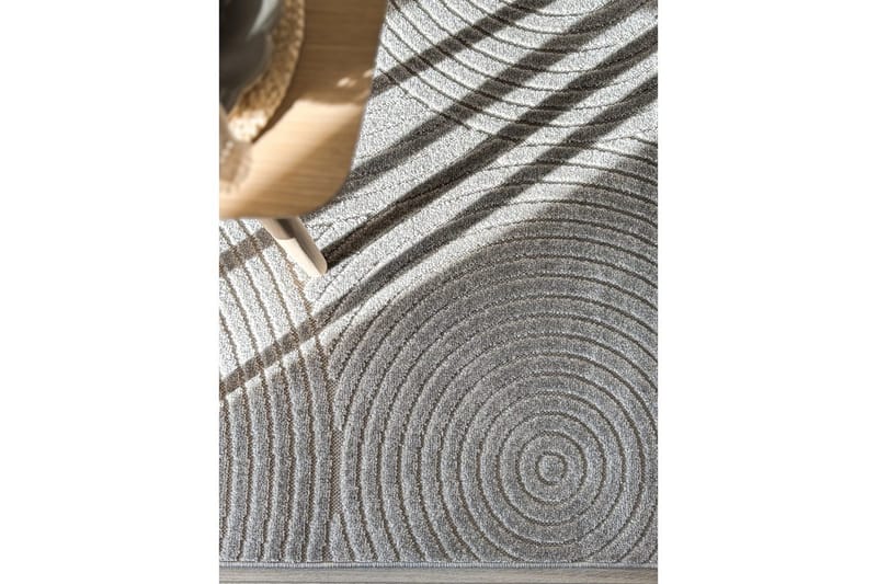Wiltontæppe tæppe Hawaii Trend 240x240 cm, Grå - 240x240 cm, Grå - Tekstiler - Tæpper - Udendørs tæpper