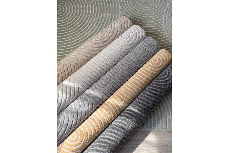Wiltontæppe tæppe Hawaii Trend 240x240 cm, Gul - 240x240 cm, Gul - Tekstiler - Tæpper - Store tæpper