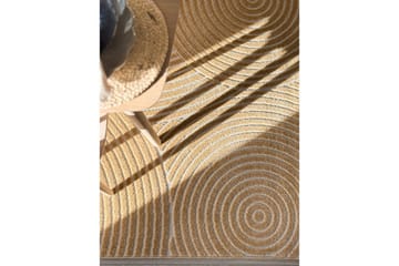 Wiltontæppe tæppe Hawaii Trend 240x240 cm, Gul - 240x240 cm, Gul - Tekstiler - Tæpper - Udendørs tæpper