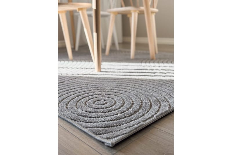 Wiltontæppe tæppe Hawaii Trend 240x340 cm, Grå - 240x340 cm, Grå - Tekstiler - Tæpper - Udendørs tæpper