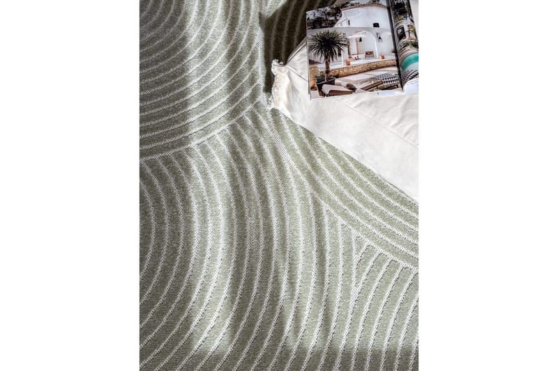 Wiltontæppe tæppe Hawaii Trend 240x340 cm, Grøn - 240x340 cm, Grøn - Tekstiler - Tæpper - Udendørs tæpper