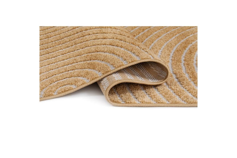 Wiltontæppe tæppe Hawaii Trend 280x280 cm, Gul - 280x280 cm, Gul - Tekstiler - Tæpper - Udendørs tæpper
