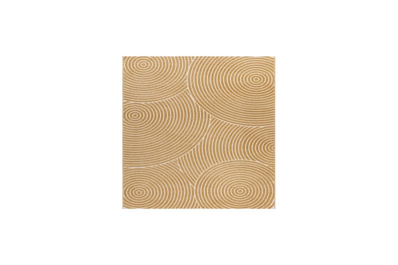 Wiltontæppe tæppe Hawaii Trend 280x280 cm, Gul - 280x280 cm, Gul - Tekstiler - Tæpper - Udendørs tæpper