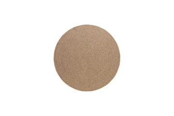 Wiltontæppe tæppe Natural Circle Rund 120x120 cm - 120x120 cm - Tekstiler - Tæpper - Store tæpper