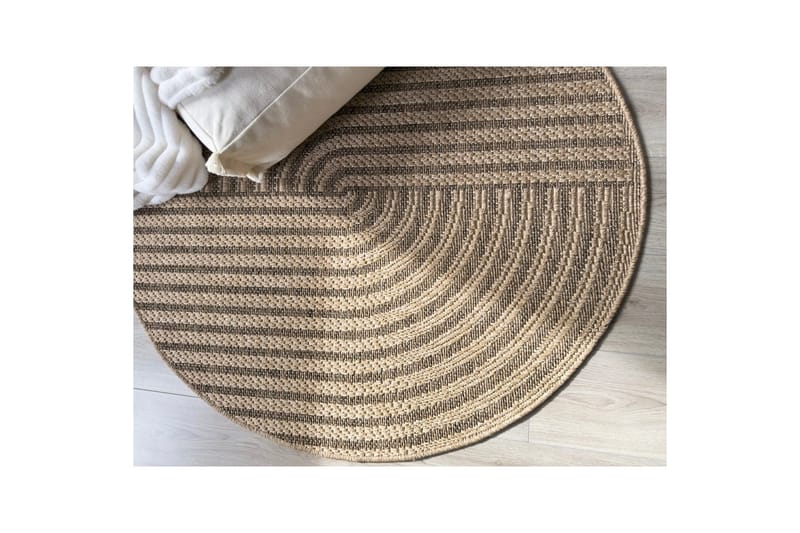 Wiltontæppe tæppe Natural Classic 120x120 cm - 120x120 cm - Tekstiler - Tæpper - Udendørs tæpper